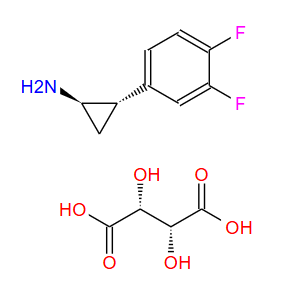 (1R,2S)-2-(3,4-二氟苯基)环丙胺 (2R,3R)-2,3-丁二酸酯；220352-39-6