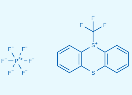  5-(三氟甲基)-5H-二硫杂蒽-5-鎓 六氟磷酸盐   5-(Trifluoromethyl)-5H-thianthren-5-ium hexafluorophosphate(V)  2828433-75-4  