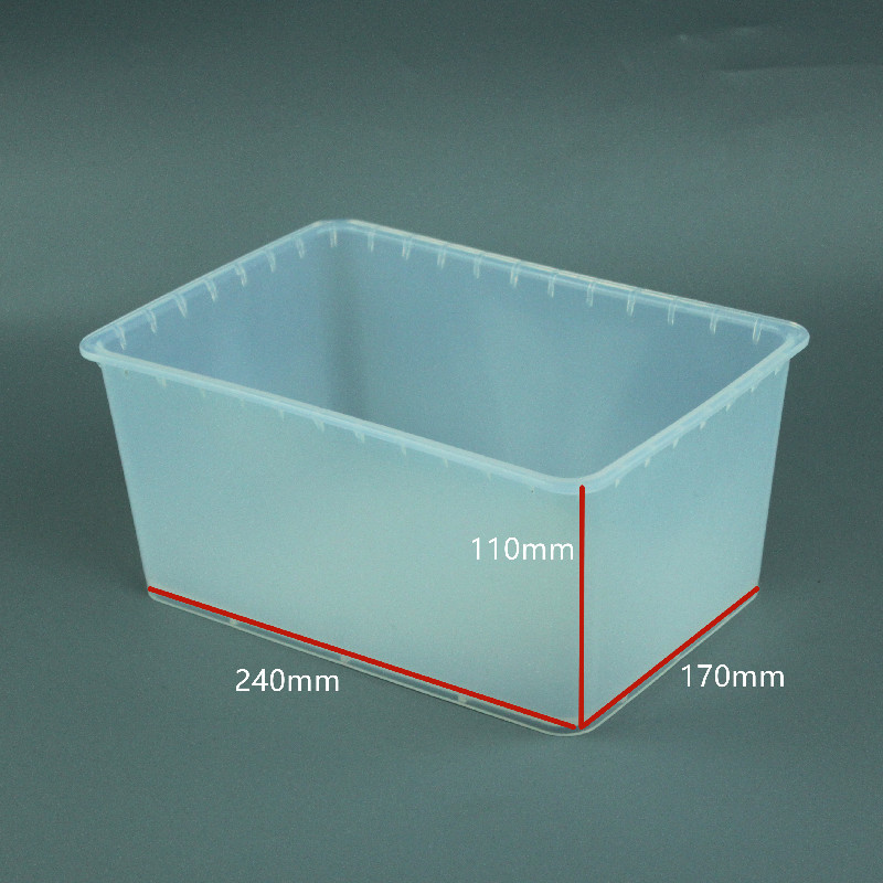 PFA酸缸清洗浸泡酸槽一体成型15L带盖PFA方槽20L可定制开模