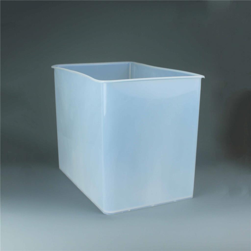 PFA酸缸清洗浸泡酸槽一体成型15L带盖PFA方槽20L可定制开模