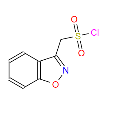 73101-65-2；1,2-苯异噁唑-3-甲烷磺酰氯；1,2-benzoxazol-3-ylmethanesulfonyl chloride