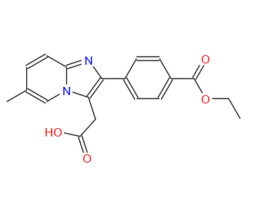 1025962-20-2；2-[4-(Ethoxycarbonyl)phenyl]-6-methyl-imidazo[1,2-a]pyridine-3-acetic Acid