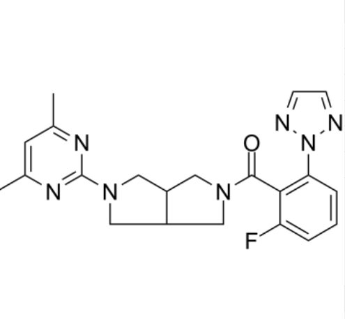 (5-(4,6-二甲基嘧啶-2-基)六氢吡咯并[3,4-c]吡咯-2(1H)-基)(2-氟-6-(2H-1,2,3-三唑-2-基)苯基)甲酮