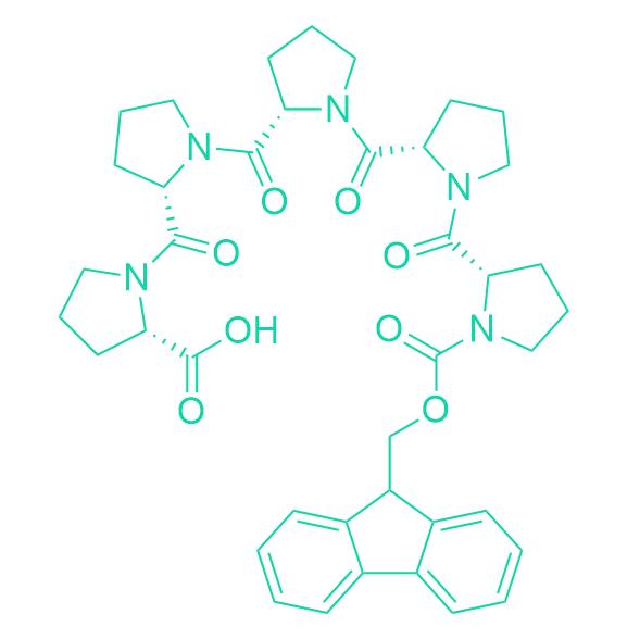 144P14 Fmoc-Pro-Pro-Pro-Pro-Pro-OH 454693-94-8.png