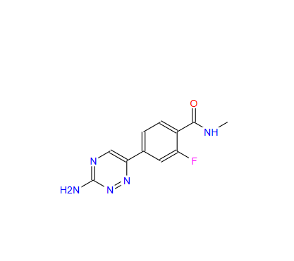 Benzamide, 4-(3-amino-1,2,4-triazin-6-yl)-2-fluoro-N-methyl-