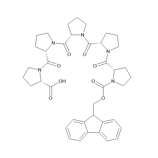 Fmoc-脯氨酰-脯氨酰-脯氨酰-脯氨酰-脯氨酸，454693-94-8，Fmoc-Pro-Pro-Pro-Pro-Pro-OH，杭州固拓生物多肽物美价廉