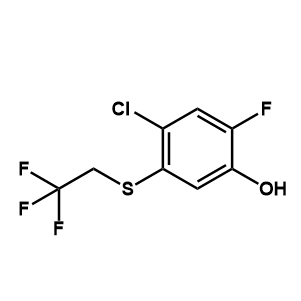 4-氯-2-氟-5-(2,2,2-三氟乙硫基)苯酚