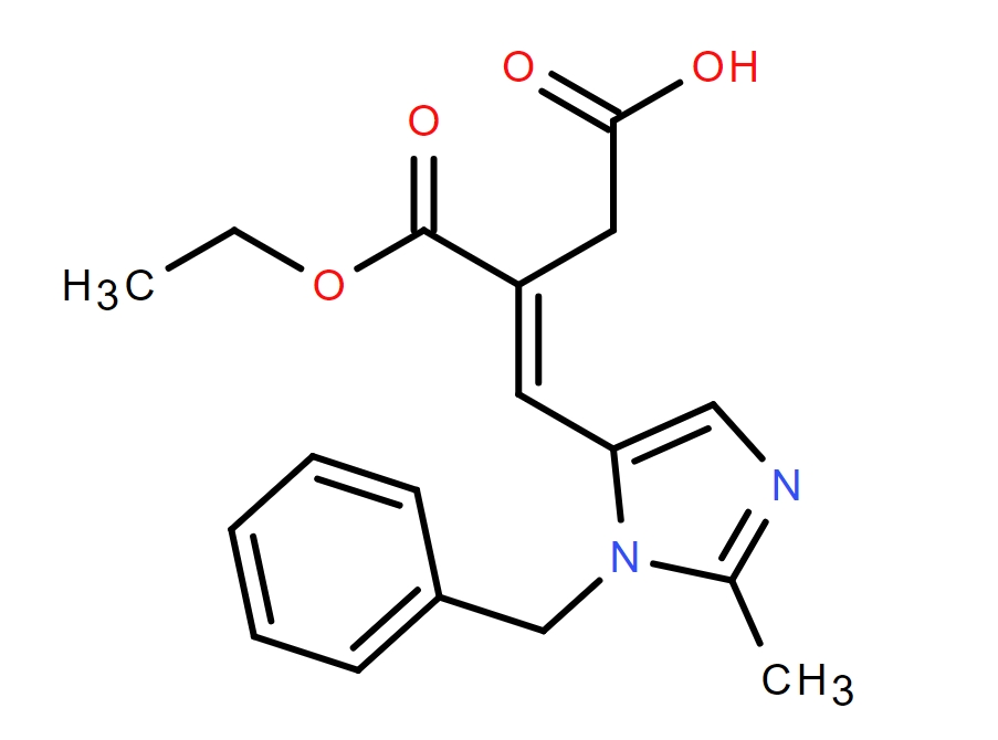 (E)-4-(1-苄基-2-甲基-1H-咪唑-5-基)-3-(乙氧羰基)丁-3-烯酸