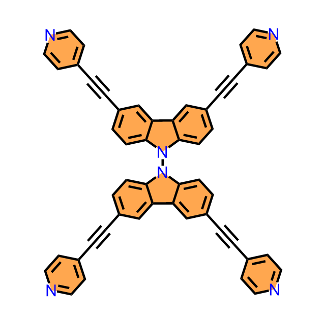3,3',6,6'-tetrakis(pyridin-4-ylethynyl)-9,9'-bicarbazole