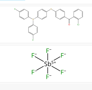 六氟锑酸 (4-((4-(2-氯苯甲酰基)苯基)硫基)苯基)双(4-氟苯基)锍  