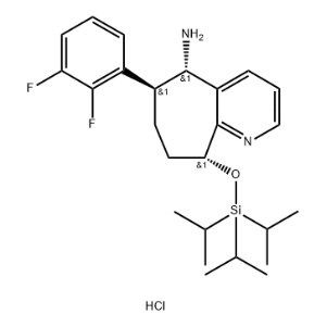 (5S,6S,9R)-6-(2,3-二氟苯基)-9-((三异丙基硅)氧基)-6,7,8,9-四氢-5H-环庚[B]吡啶-5-胺盐酸盐