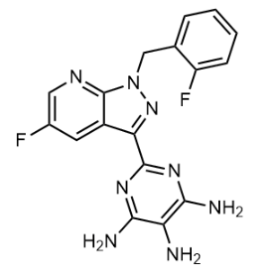 2-(5-氟-1-(2-氟苄基)-1H-吡唑并[3,4-B]吡啶-3-基)嘧啶-4,5,6-三胺；1350653-30-3