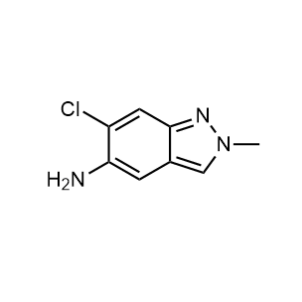 6-氯-2-甲基-2H-吲唑-5-胺；1893125-36-4