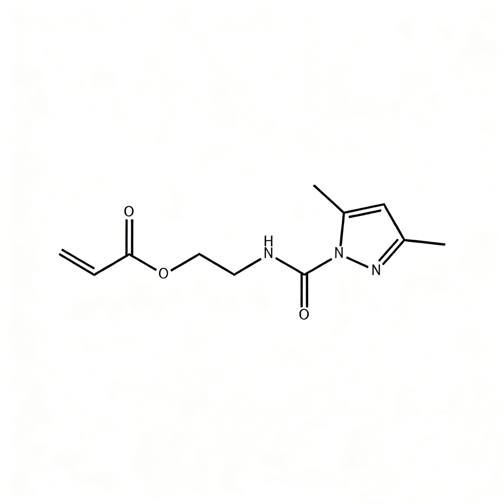 2-[(3,5-二甲基-1-H-吡唑基)羧氨基]乙基丙烯酸酯