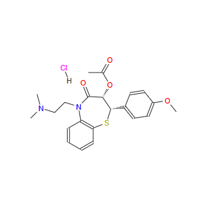 (2R-反式)-3-(乙酰氧基)-5-[2-(二甲基氨基)乙基]-2,3-二氢-2-(4-甲氧基苯基)-1,5-苯并硫氮杂卓-4(5H)-酮单盐酸盐