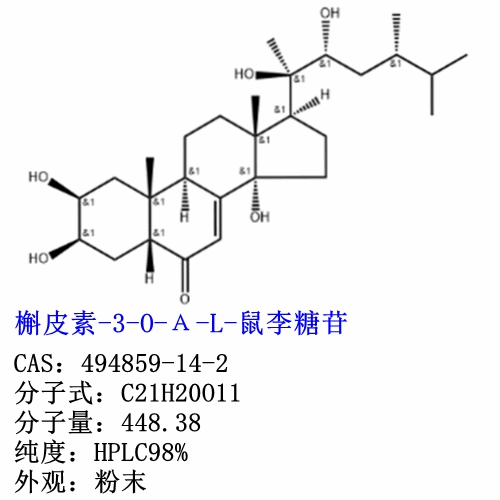 槲皮素-3-O-α-L-鼠李糖苷 