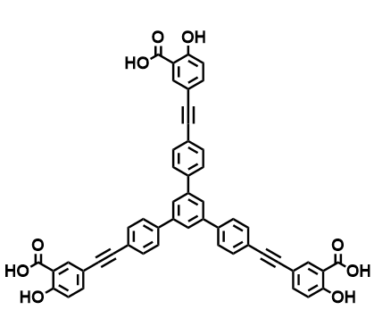 5,5'-((5'-(4-((3-羧基-4-羟基苯基)乙炔基)苯基)-[1,1':3',1''-三联苯]-4,4''-二基)双(乙炔-2,1-二基))双(2-羟基苯甲酸)