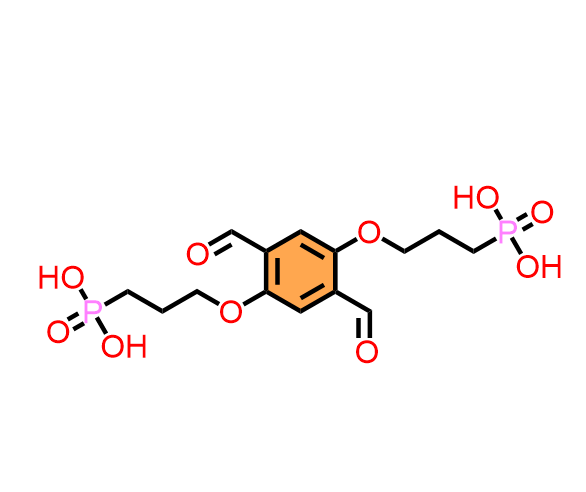 (((2,5-diformyl-1,4-phenylene)bis(oxy))bis(propane-3,1-diyl))bis(phosphonic acid)