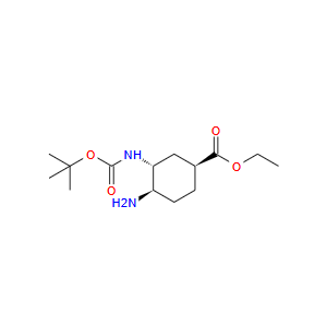ethyl (1S,3R,4R)-4-amino-3-{[(tert-butoxy)carbonyl]amino}cyclohexane-1-carboxylate