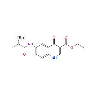 ethyl (S)-6-(2-aminopropanamido)-4-oxo-1,4-dihydroquinoline-3-carboxylate