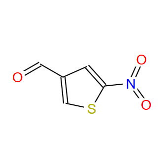 75428-45-4；2-硝基噻酚-4-甲醛；2-NITROTHIOPHENE-4-CARBOXALDEHYDE