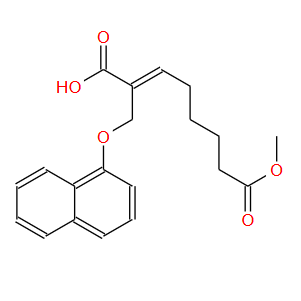 (E) -8-甲氧基-2-((萘-1-丙氧基)甲基)-8-氧基-2-烯酸；936221-69-1