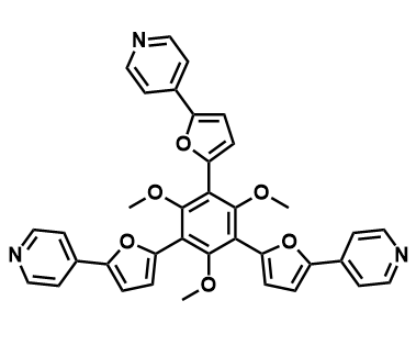 4,4',4''-((2,4,6-三甲氧基苯-1,3,5-三基)三(呋喃-5,2-二基))三吡啶