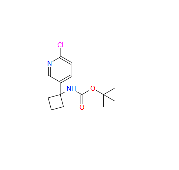 tert-butyl (1-(6-chloropyridin-3-yl)cyclobutyl)carbamate
