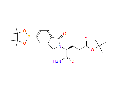 tert-butyl (S)-5-amino-5-oxo-4-(1-oxo-5-(4,4,5,5-tetramethyl-1,3,2-dioxaborolan-2-yl)isoindolin-2-yl)pentanoate