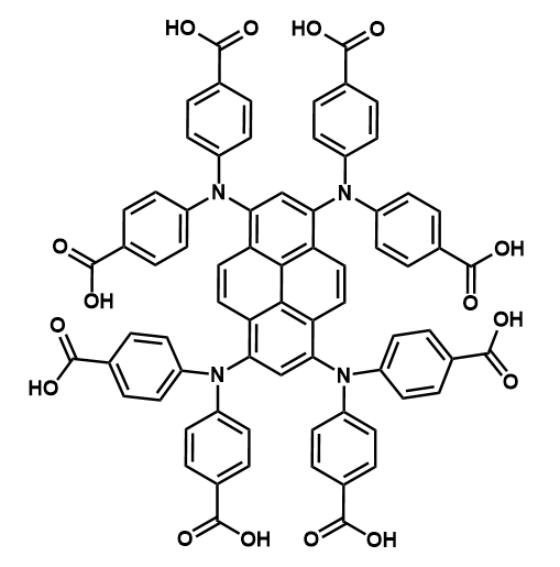 4,4',4'',4''',4'''',4''''',4'''''',4'''''''-(芘-1,3,6,8-四基四(氮杂三基))八苯甲酸
