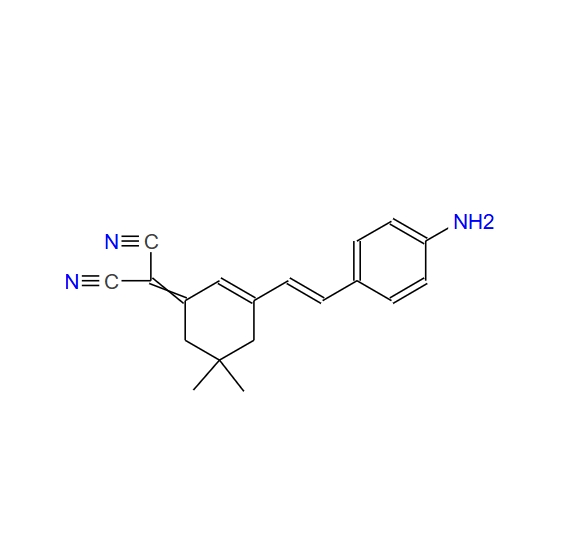 (E)-2-(3-(4-氨基苯乙烯基)-5,5-二甲基环己-2-烯-1-亚基)丙二腈