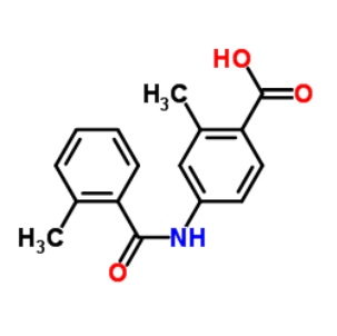 2-甲基-4-(2-甲基苯甲酰氨基)苯甲酸；317374-08-6