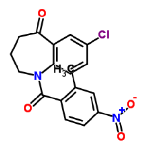 7-氯-1,2,3,4-四氢-1-(2-甲基-4-硝基苯甲酰基)-5H-1-苯并氮杂卓-5-酮；137982-91-3