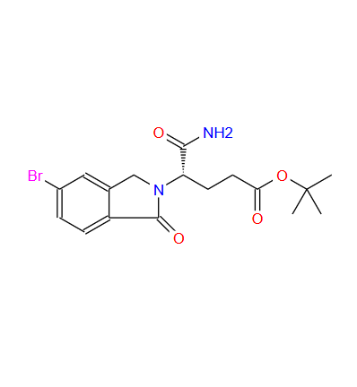 tert-butyl (S)-5-amino-4-(5-bromo-1-oxoisoindolin-2-yl)-5-oxopentanoate