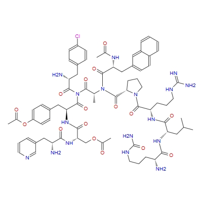 醋酸西曲瑞克，西曲瑞克，130143-01-0，Cetrorelix Acetate