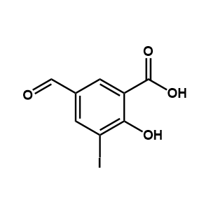 5-甲酰基-2-羟基-3-碘苯甲酸