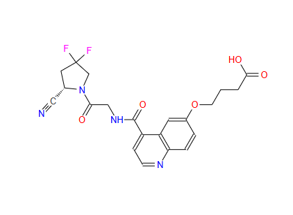(S)-4-((4-((2-(2-cyano-4,4-difluoropyrrolidin-1-yl)-2-oxoethyl)carbamoyl)quinolin-6-yl)oxy)butanoic acid