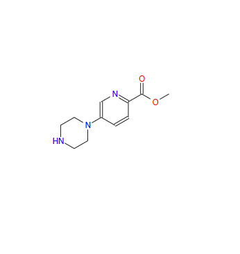 2-Pyridinecarboxylic acid, 5-(1-piperazinyl)-, methyl ester