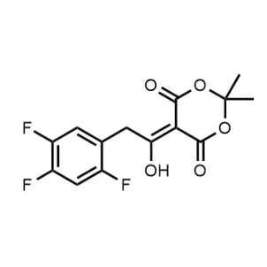5-[(1-羟基-2-(2,4,5-三氟苯基)亚乙基)]-2,2-二甲基-1,3-二氧六环-4,6-二酮