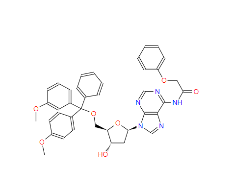 5'-O-[二(4-甲氧基苯基)苯基甲基]-2'-脱氧-N-(苯氧基乙酰基)腺苷  110522-82-2