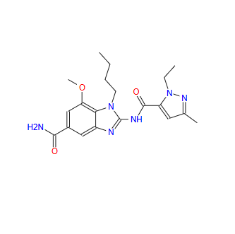 1-butyl-2-(1-ethyl-3-methyl-1H-pyrazole-5-carboxamido)-7-methoxy-1H-benzo[d]imidazole-5-carboxamide