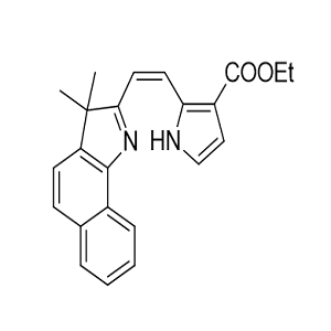 2383003-27-6，(Z)-乙基 5-(2-(3,3-二甲基-3H-苯并[g]吲哚-2-基)乙烯基)-1H-吡咯-3-羧酸酯
