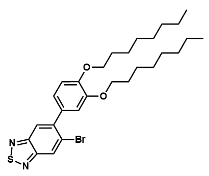 5-(3,4-双(辛氧基)苯基)-6-溴苯并[c][2,1,3]噻二唑