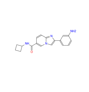 Imidazo[1,2-a]pyridine-6-carboxamide, 2-(3-aminophenyl)-N-cyclobutyl-