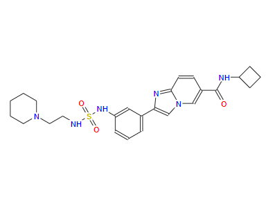 Imidazo[1,2-a]pyridine-6-carboxamide, N-cyclobutyl-2-[3-[[[[2-(1-piperidinyl)ethyl]amino]sulfonyl]amino]phenyl]-