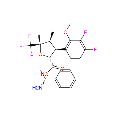 "(2R,3S,4S,5R)-3-(3,4-二氟-2-甲氧基苯基)-4,5-二甲基-5-(三氟甲基)四氢呋喃-2-羧酸(R)-1-苯乙-1-胺盐 "