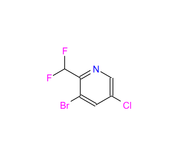 3-bromo-5-chloro-2-(difluoromethyl)pyridine