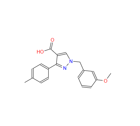 1-(3-methoxybenzyl)-3-(p-tolyl)-1H-pyrazole-4-carboxylic acid