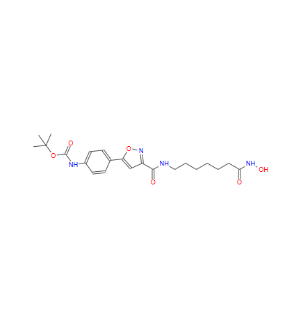 tert-butyl (4-(3-((7-(hydroxyamino)-7-oxoheptyl)carbamoyl)isoxazol-5-yl)phenyl)carbamate