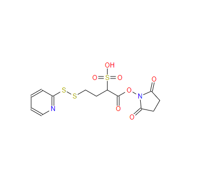 Butanoic acid, 4-(2-pyridinyldithio)-2-sulfo-, 1-(2,5-dioxo-1-pyrrolidinyl) ester